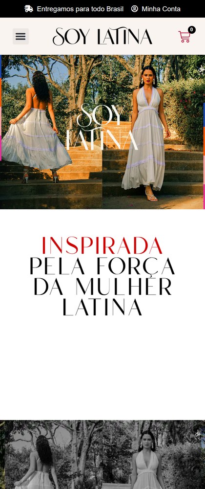 Case Soy Latina — versão mobile