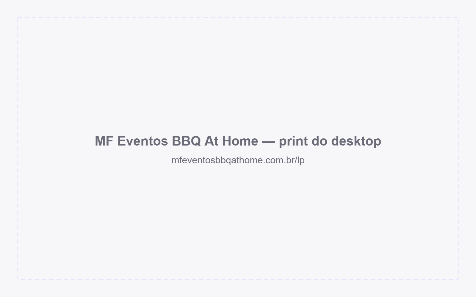 Site MF Eventos BBQ At Home