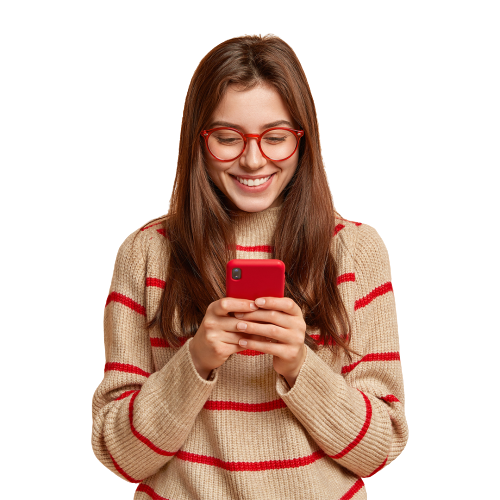 mulher sorrindo banner