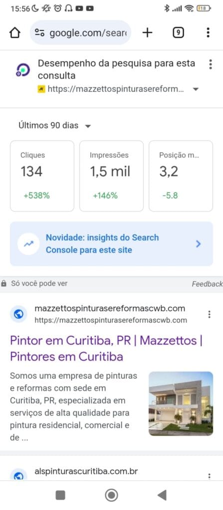 Resultados SEO