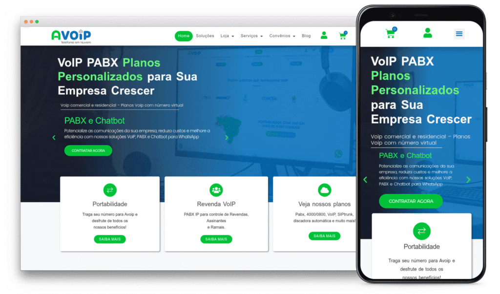 mockup site SEO Resultado