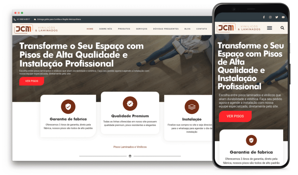 Mockup - criação de sites - Portfólio One Agência Digital
